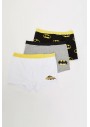 Defacto Siyah Erkek Çocuk Batman Baskılı Lisanslı Boxer Seti L1294A6