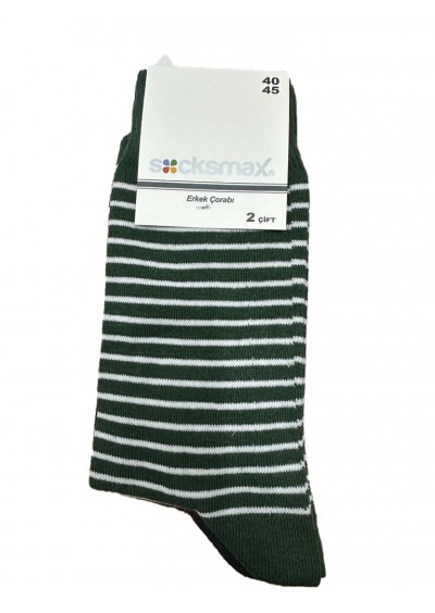 Socksmax Erkek 2'li Çemberli Çorap