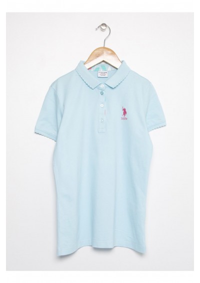 U.S. Polo Assn. Kız Çocuk Mavi T-Shirt G084SZ011.000.950136