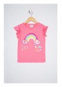 U.S. Polo Assn. Kız Çocuk Pembe T-Shirt G084SZ011.000.981358.VR041