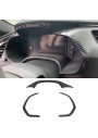 KoLeddy C7005-3 for C7 Corvette Carbon Fiber Dashboard Cover Trim Accessories for 2014-2019 Chevrolet Corvette C7
