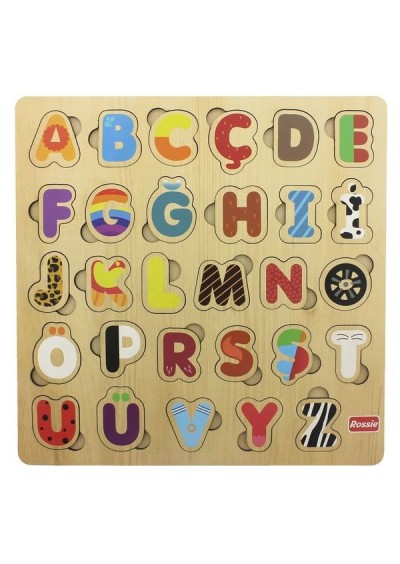 Rossie Ahşap Türkçe Alfabe Yapboz