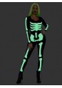 Leg Avenue Baskılı Glow In The Dark Skeleton Catsuit 85346