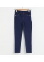 LC WAIKIKI Mavi Yıkanmış Kız Süper Skinny Jeans S1AT64Z4 - 158