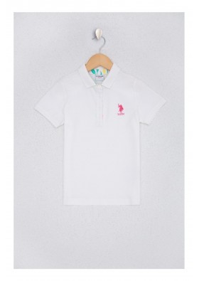 U.S. Polo Assn. Kız Çocuk Beyaz T-shirt 504742113