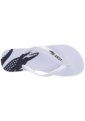 Lacoste Erkek Sandalet 729SCM1125 Beyaz Parmak Arası Terlik
