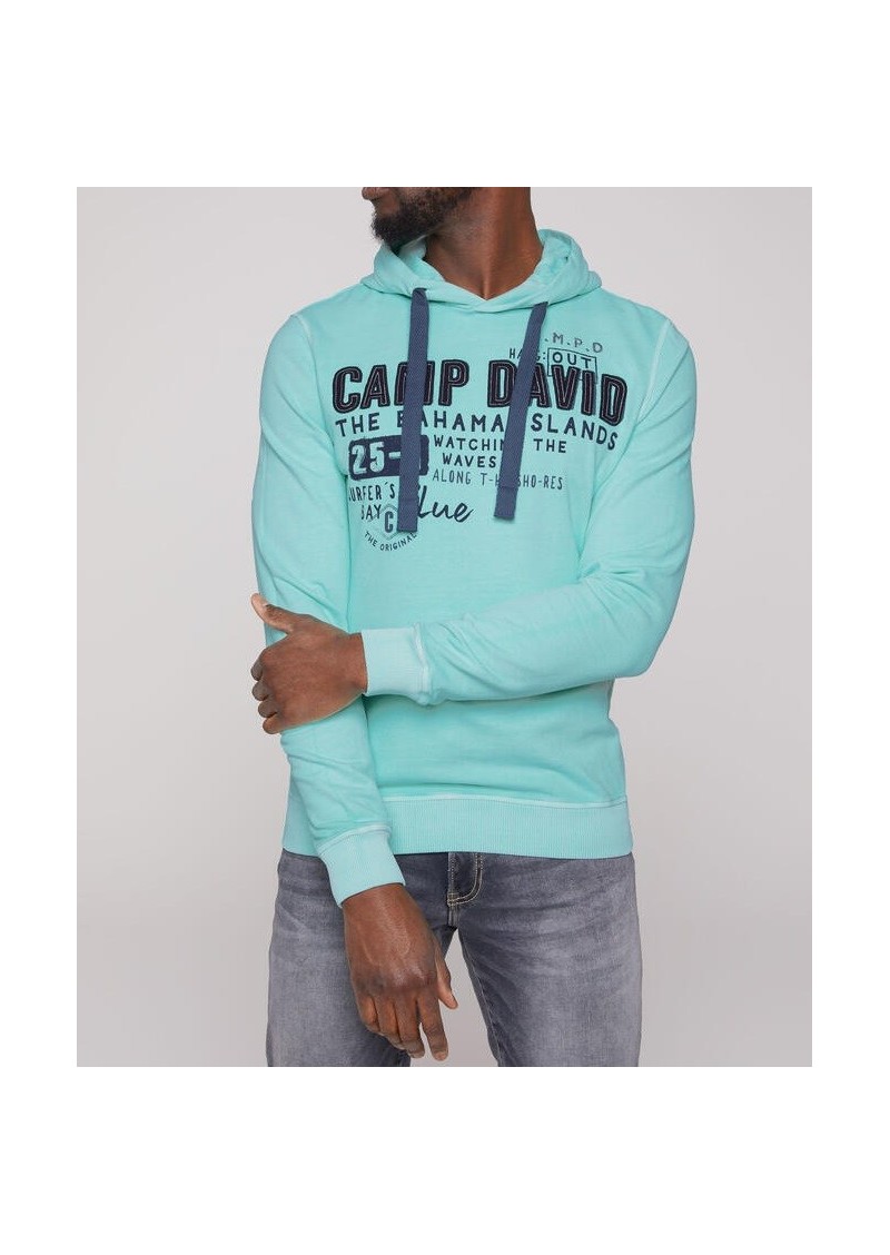 Camp David Hoodie Beach Life Cool Mint Erkek Sweatshirt CB2305-3658