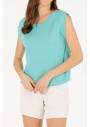 U.S. Polo Assn. Kadın Yeşil O Yaka Regular Fit T-Shirt 1576405