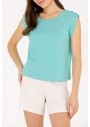 U.S. Polo Assn. Kadın Yeşil O Yaka Regular Fit T-Shirt 1576405