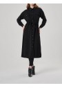 Mizalle Kadın Beli Tünelli Siyah Elbise M1MZ1030120186