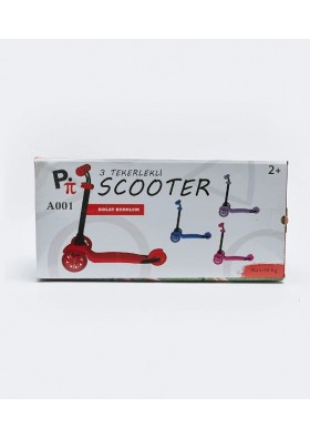 Pi 3 Tekerlekli Kırmızı Scooter A001