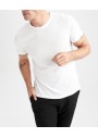 Defacto Slim Fit Bisiklet Yaka Premium Kalite Basic Pamuklu Erkek Tişört M6606AZ23SP