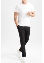 Defacto Slim Fit Bisiklet Yaka Premium Kalite Basic Pamuklu Erkek Tişört M6606AZ23SP