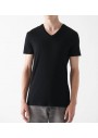 Mavi V Yaka Streç Siyah Basic Tişört Fitted  061748-900