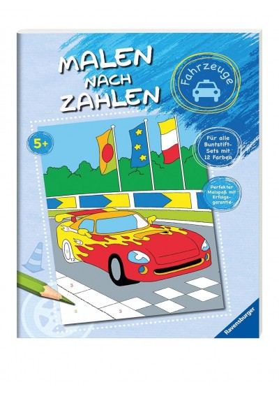 Malen nach Zahlen: Fahrzeuge Kağıt Kapak