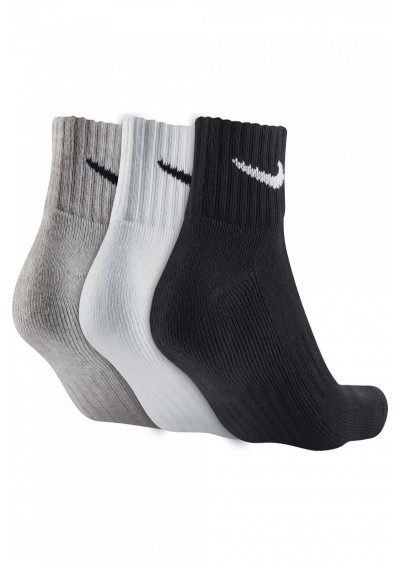 Nike Unisex Siyah Everday Lightweight Antrenman Bilek 3 lu Corap Sx7677 901 Lg SX7677 901