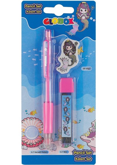 Globox Denizkızı Versatil Kalem Silgi Seti 3215
