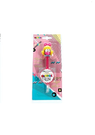 Globox Kurşun Kalem Silgili Figürlü Animasyon Asorti 2936