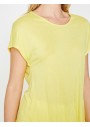 Koton Fırfır Detaylı Tişört Sarı 8YAK33516EK151